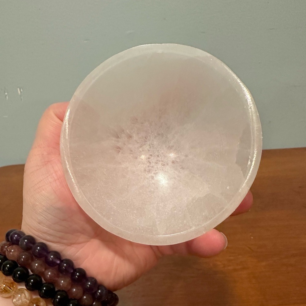 Selenite bowl large